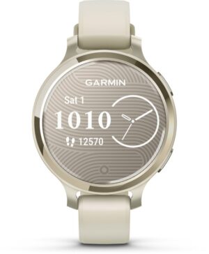 Garmin Lily 2 Active - Smartwatch - 35 mm - Lunar Goudkleurig met Bone Siliconen Bandje