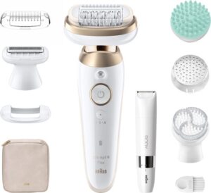 Braun Silk·épil 9 Flex SkinSpa - Epilator met Ladyshave opzetstuk - type 9-481 3D - Wit/Goud