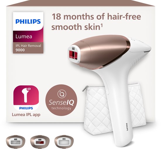 Philips Lumea Prestige 9000 Series - IPL Ontharingsapparaat - 3 opzetstukken - BRI955/00